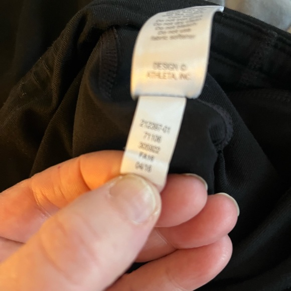 Athleta Be Free 2 in 1 Black Tights With Skirt size Medium - Picture 4 of 5